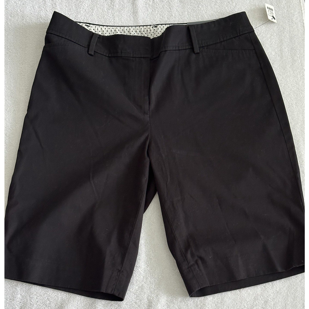 Talbots Women’s Size (4) Relax Super Soft Chino‎ Shorts 10 1/2” Inseam Black NWT
